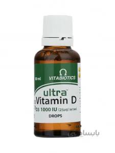 قطره اولترا ویتامین D ویتابیوتیکس حجم 30 میلی لیتر ا Vitabiotics Ultra Vitamin D3 Drops