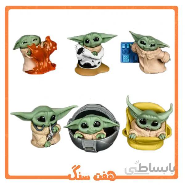 فیگور بیبی یودا گروگو جنگ ستارگان سری جدید مجموعه 6 عددی Baby Yoda Star Wars ACTION FIGURE