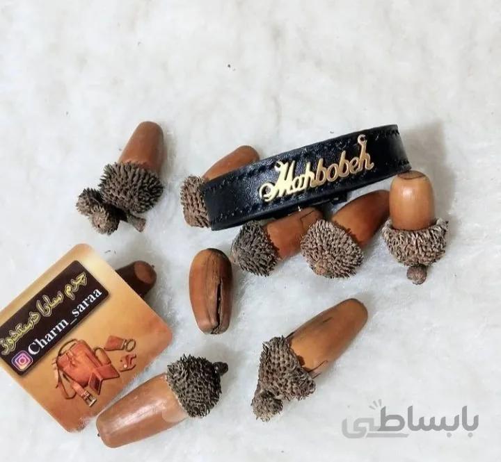 دستبند چرم اسم کد۱۳۱۷۳۱۸۴۵۱۰