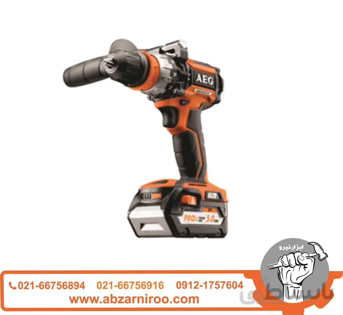 دریل پیچ گوشتی شارژی آاگ مدل BSB18CBL-502C ا AEG BSB18CBL-502C Hammer Driver Drill