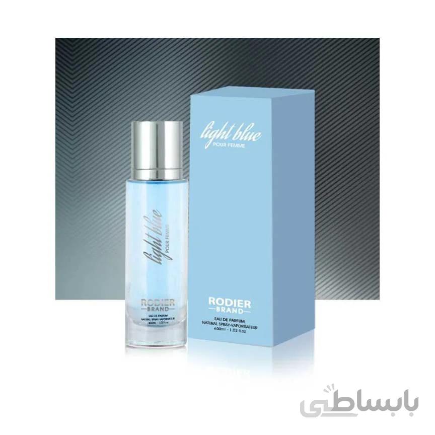ادکلن زنانه لایت بلو LIGHT BLUE محصول رودیر 30 میل