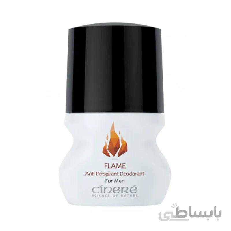 مام رول دئودورانت ضد تعریق مردانه با رایحه گرم سینره ا Roll On Deodorant For Men Flame 50ml CINERE