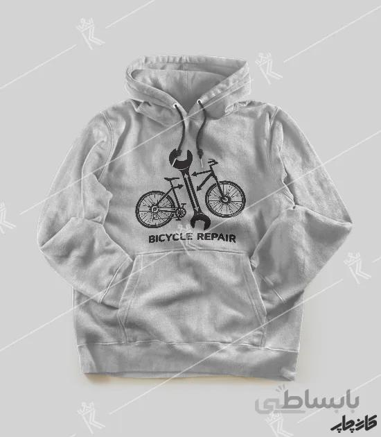 سویشرت ملانژ تعمیر کار دوچرخه