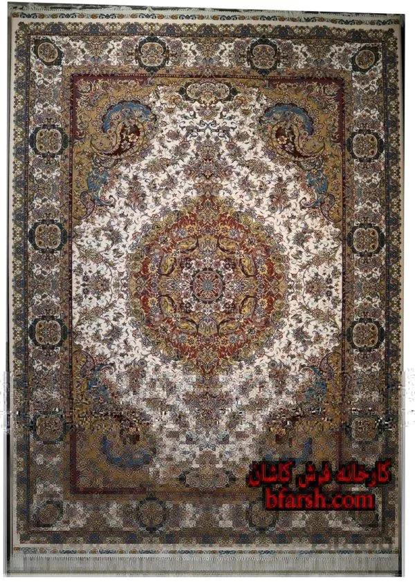 فرش کاشان 700شانه نقشه خطیبی کرم