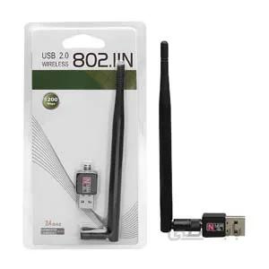 کارت شبکه usb بی سیم مدل 1200 آنتن دار بردبالا