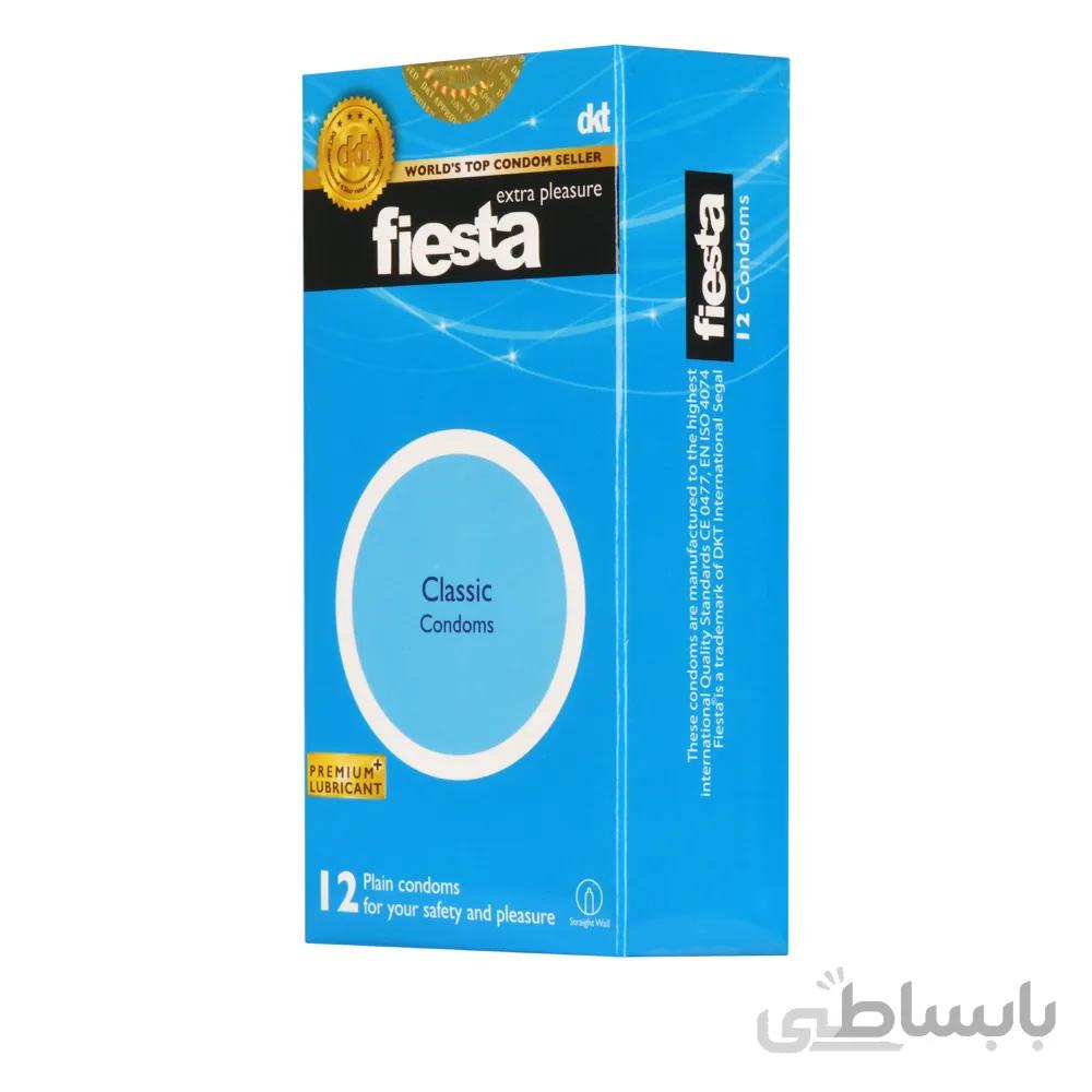 کاندوم ساده فیستا مدل کلاسیک بسته 12 عددی ا Fiesta classic condom 12pcs