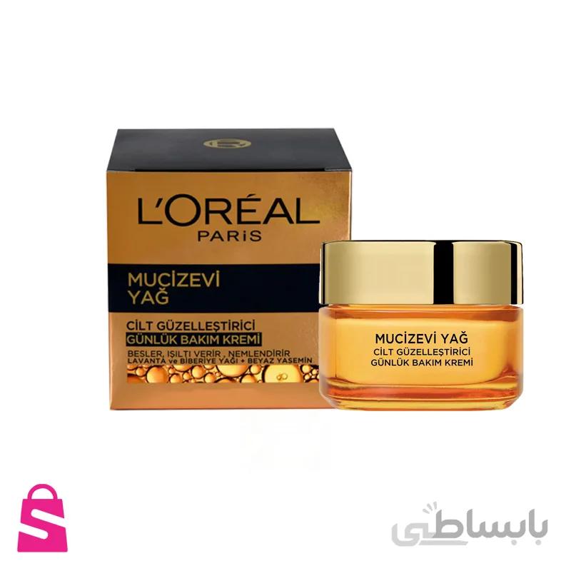کرم صورت روز لورال حاوی روغن های معجزه آسا ۵۰ میلی Loreal
