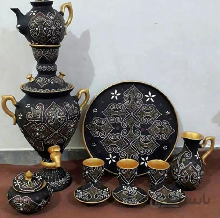 سرویس سماور سفالی کد ۱۰۷۸۳
