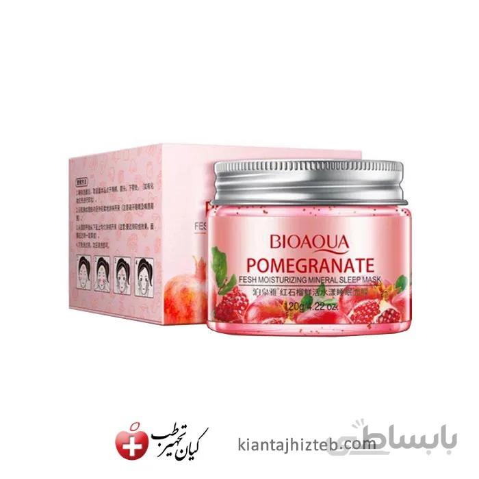 ماسک شب صورت BIOAQUA عصاره انار حجم 120 گرم