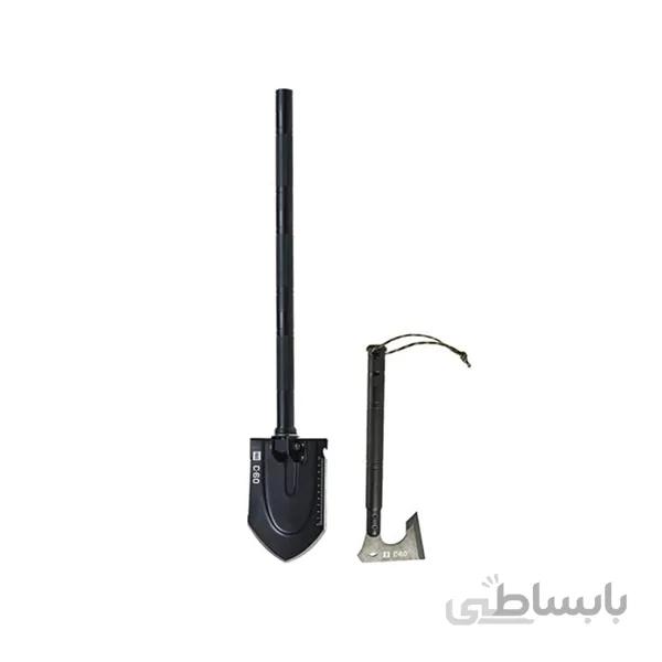 تبر و بیل فولادی ضدزنگ چند منظوره شیائومی Xiaomi HUOHOU Multifunctional axe and shovel