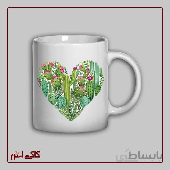 ماگ سرامیکی طرح کاکتوس 1001