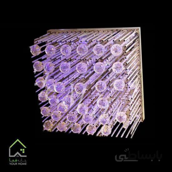 لوستر کریستال سقفی مربع 40cm