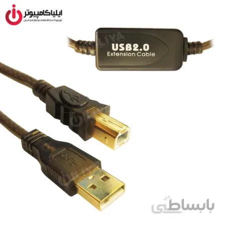 کابل افزایش و تقویت کننده طول پرینتر USB دی نت به طول 20 متر