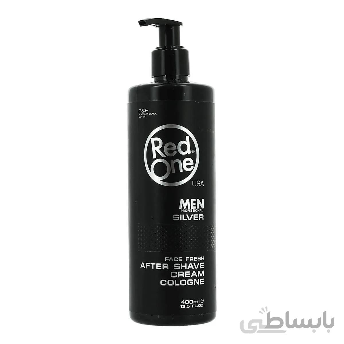 افتر شیو کرمی red one مدل silver حجم 400 میلی