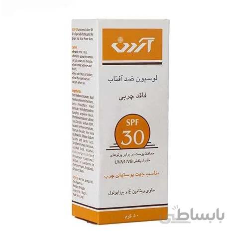 لوسیون ضدآفتاب آردن SPF30 فاقد چربی تیپاکس کالا