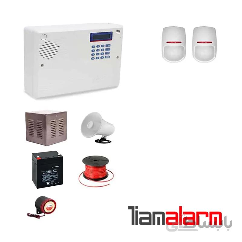 پکیج دزدگیر اماکن با سیم مدل سایلکس سیم کارتی و تلفنی SG8PY2