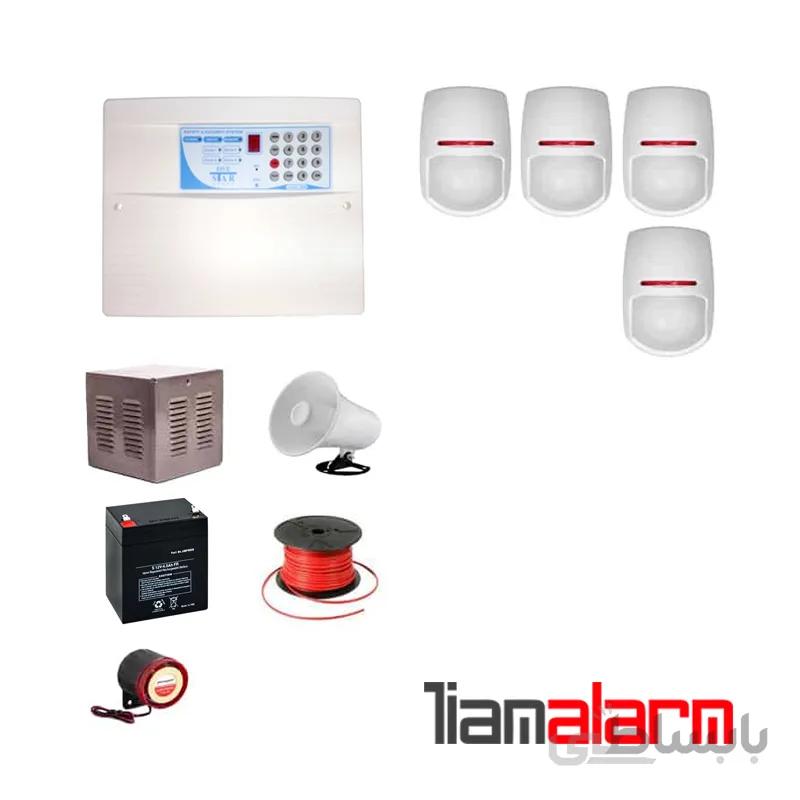 پکیج دزدگیر اماکن باسیم مدل فایواستار سیم کارتی و تلفنیFS206PY4