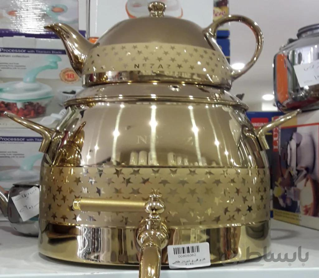 کتری قوری شیردار طلایی 3046/3041