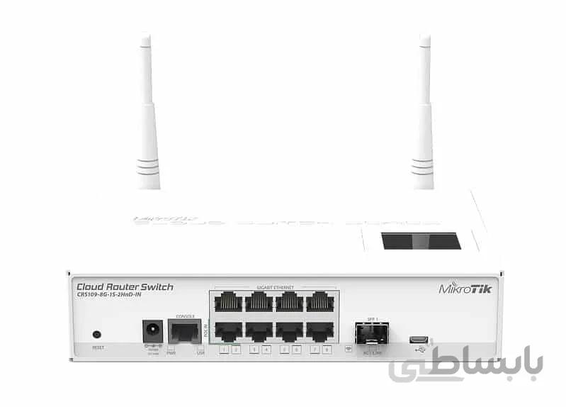 روتر سوئیچ CRS109-8G-1S-2HnD-IN میکروتیک ا Mikrotik Switch CRS109-8G-1S-2HnD-IN