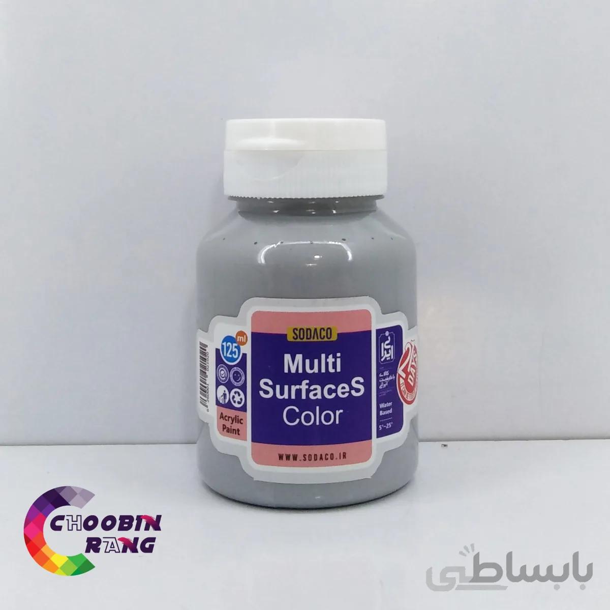 رنگ مولتی سورفیس طوسی سوداکو 125 میل 2495
