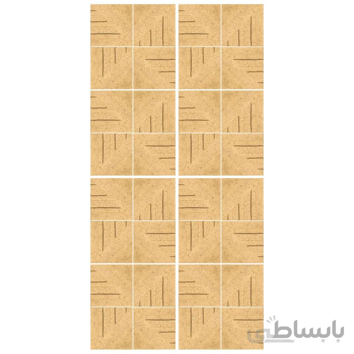 دیوارپوش تندیس و پیکره شهریار مدل امای کد W1010 06 بسته 32 عددی