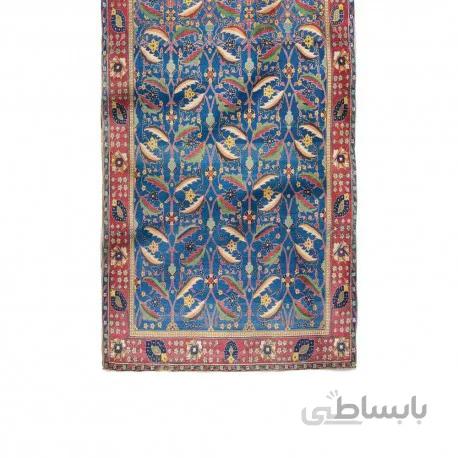 دستمال گردن فرش سرمه ای برگ