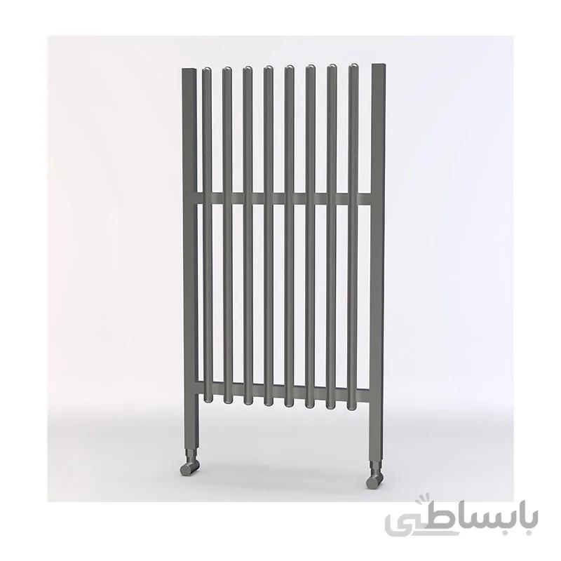 حوله خشک کن آلومینیوم کروم مات لاکچری طرح1
