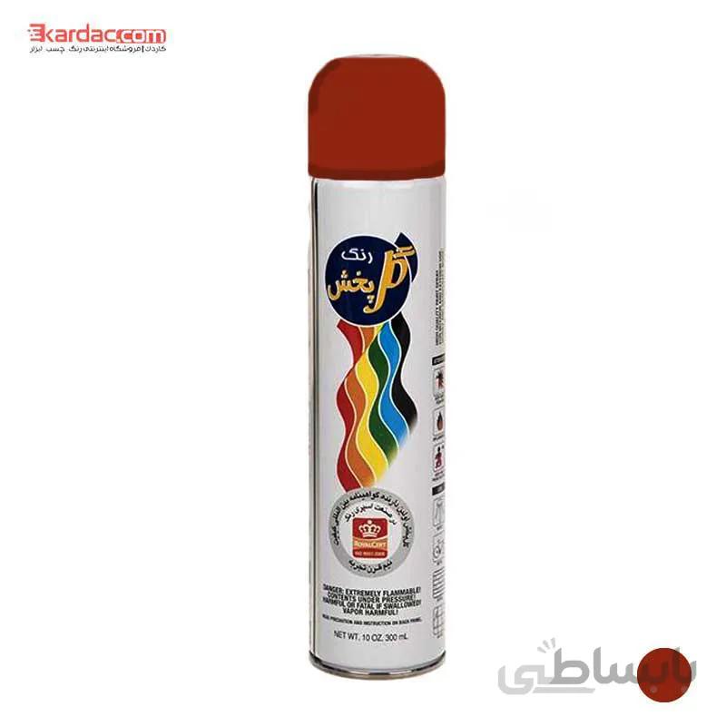 اسپری رنگ قهوه ای روشن گل پخش حجم 300 میلی لیتری