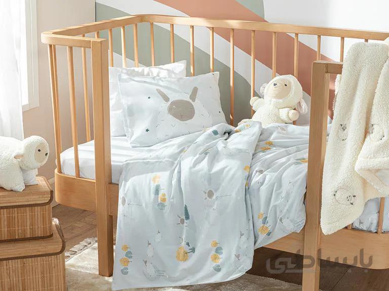 ست کاور لحاف نوزادی انگلیش هوم طرح Little Lamb تکنفره ۳ تکه