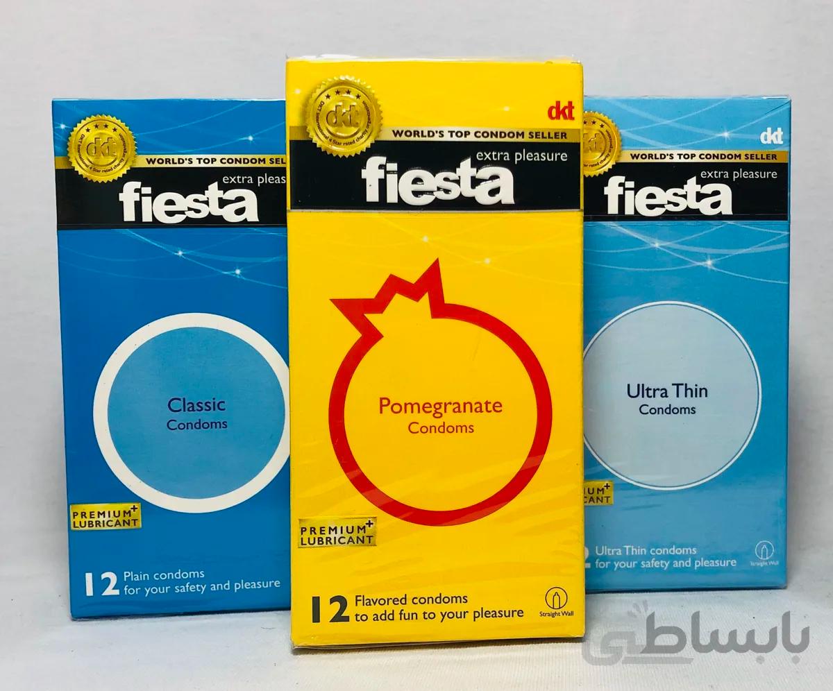 پک کاندوم های ساده بدون مواد تاخیری(fiesta)