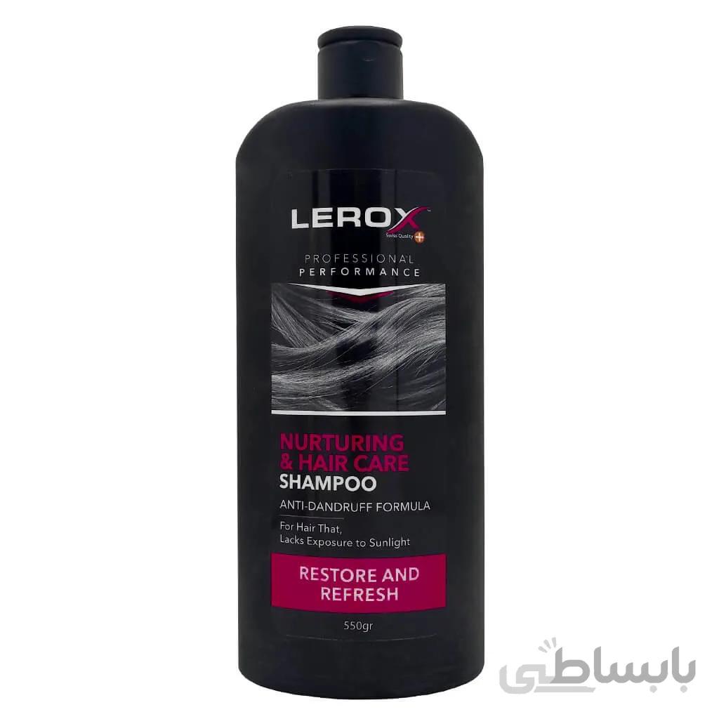 شامپو تغذیه کننده و ضد شوره Restore and Refresh لروکس 550 گرمی ا -