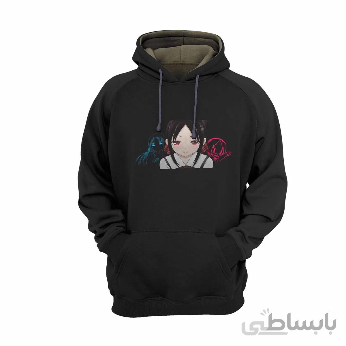 هودی مشکی طرح انیمه کاگویا ساما: عشق جنگ است Kaguya-Sama: Love Is War کد KCT10457 کد 285147