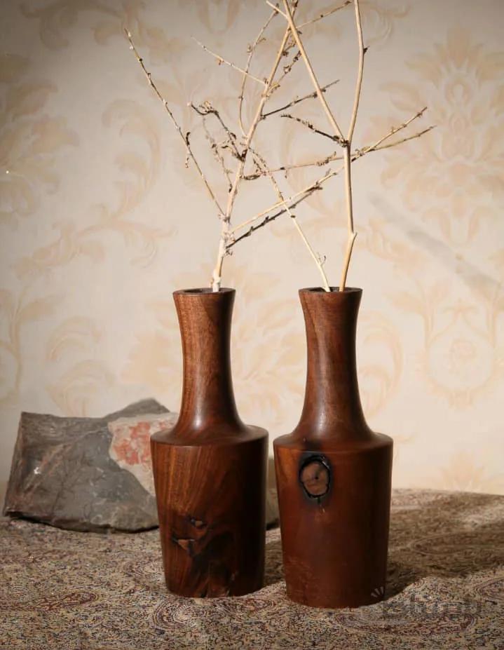 گلدان چوبی (مدل گندم)