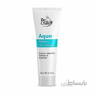 ژل شستشوی ترمیم کننده Dr. C.Tuna سری aqua فارماسی پوست حساس و آسیب دیده 100 میل