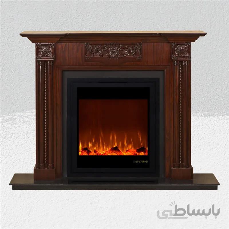 شومینه برقی زمینی آوالون با فریم چوبی ALW004