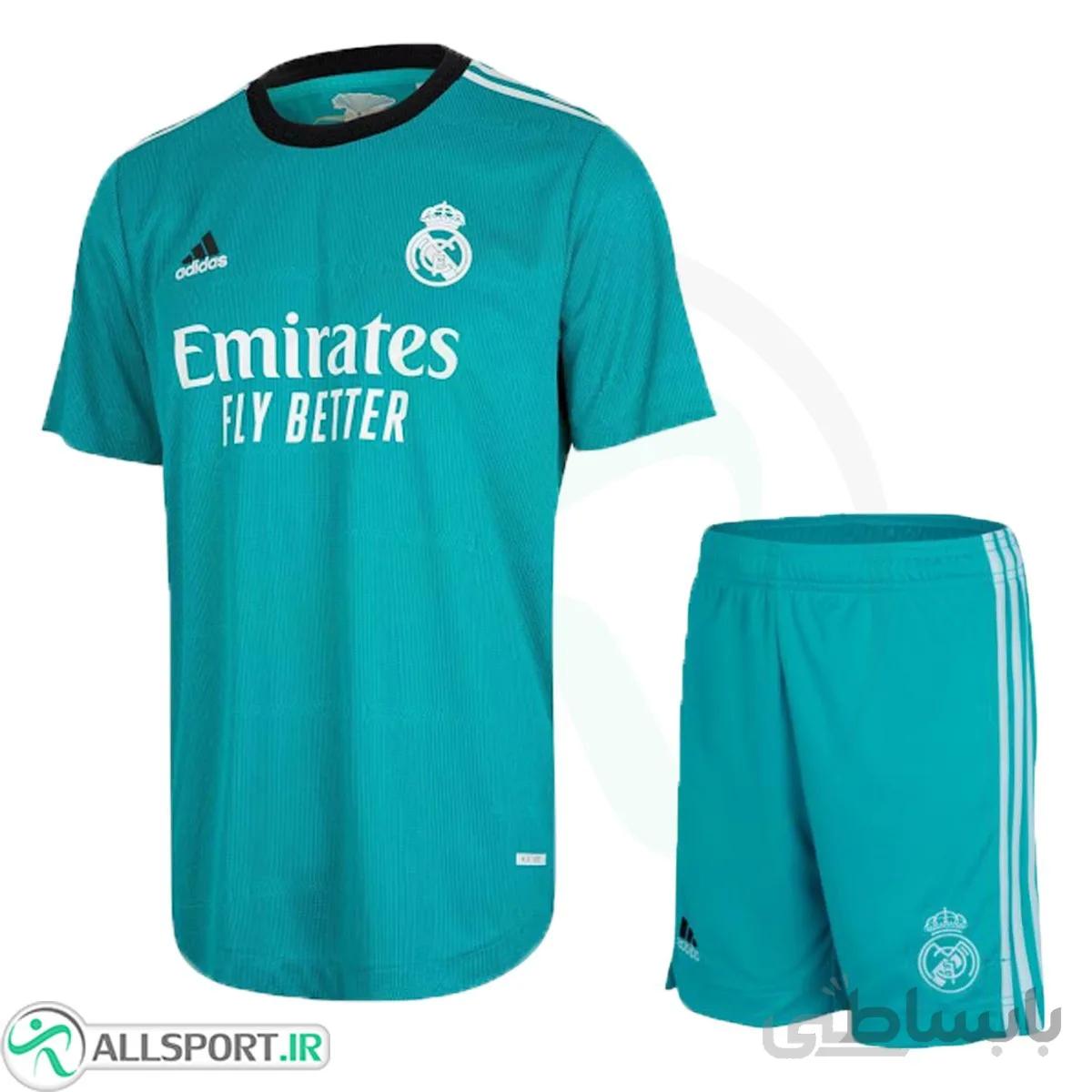 پیراهن شورت سوم رئال مادرید Real Madrid 2021-22 Third Soccer Jersey Kit Shirt+Short