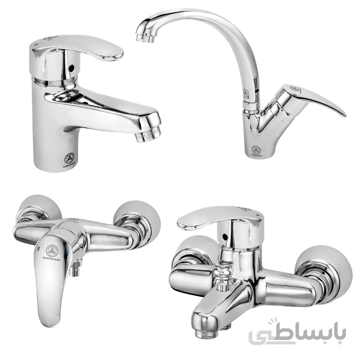 ست شیرآلات اسپانیایی کروم قهرمان ا Spanish Chrome Set
