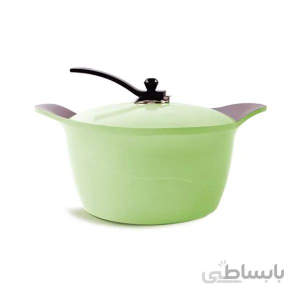 قابلمه سرامیک ۳۲ سانت سبز عرشیا مدل C622-1958