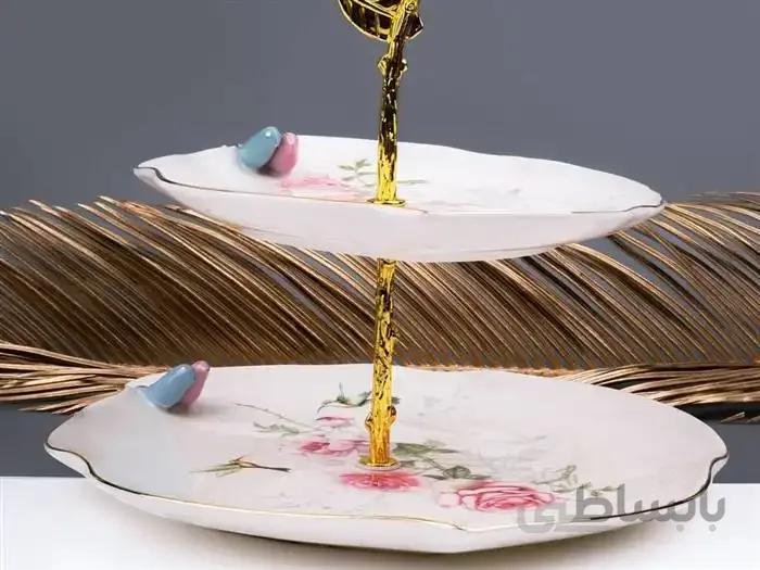 شیرینی خوری دو طبقه گلدکیش طرح نوبل