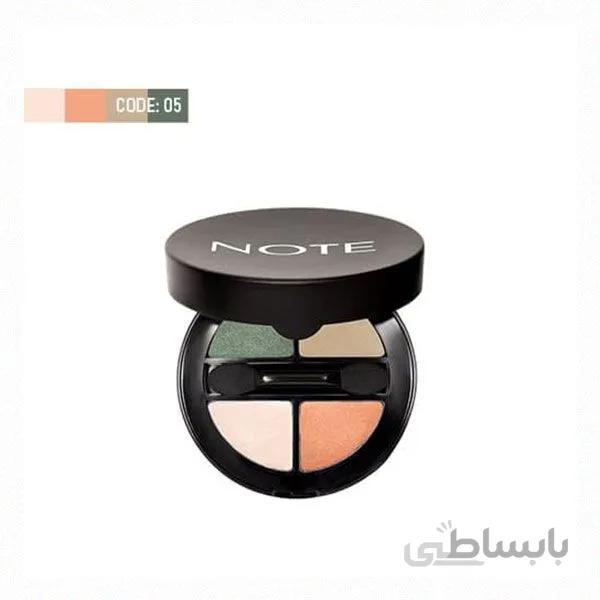 سایه چشم چهار رنگ لومینوس نوت Note Eyeshadow Luminous Silk