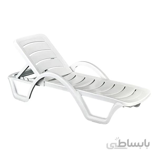 تخت کنار استخر دسته دار مدل ۹۱۵ ناصر پلاستیک