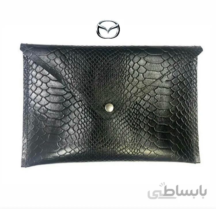 فولدر چرم مون مدل pyth MAZDA