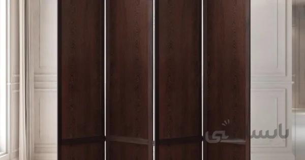 پاراوان طرح تابش رنگ قهوهای سوخته