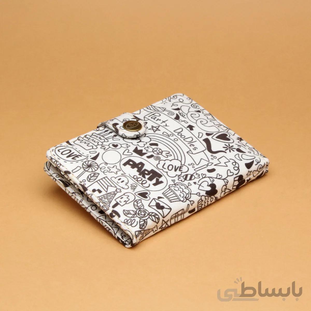 جلد مدارک دکمه دار (پارچه مخمل) JM58