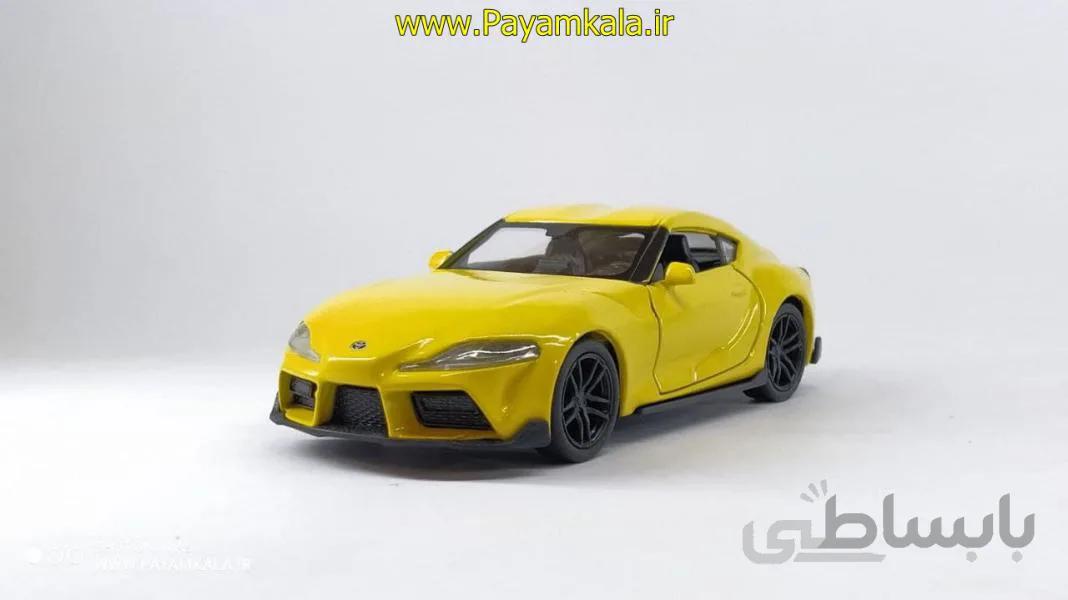 ماشین فلزی تویوتا سوپرا (TOYOTA SUPRA BY WELLY) زرد