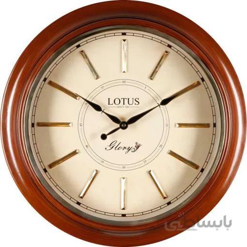 ساعت دیواری چوبی لوتوس مدل MOERS کد W-8031