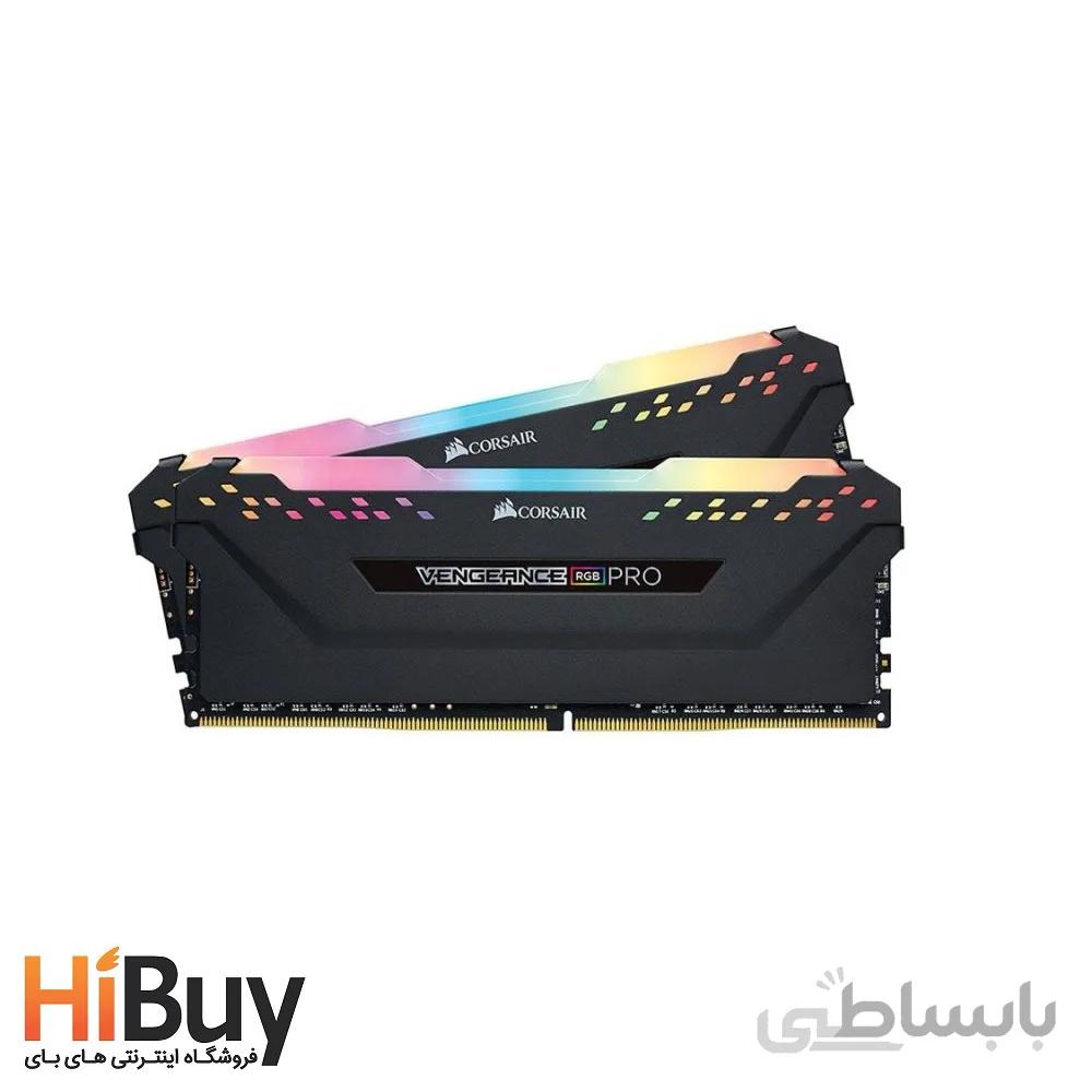 رم دسکتاپ DDR4 دو کاناله 3200 مگاهرتز CL16 کورسیر مدل VENGEANCE RGB PRO ظرفیت 32 گیگابایت ا CORSAIR DDR4 3200MHZ CL16 VENGEANCE RGB PRO - RAM 32G