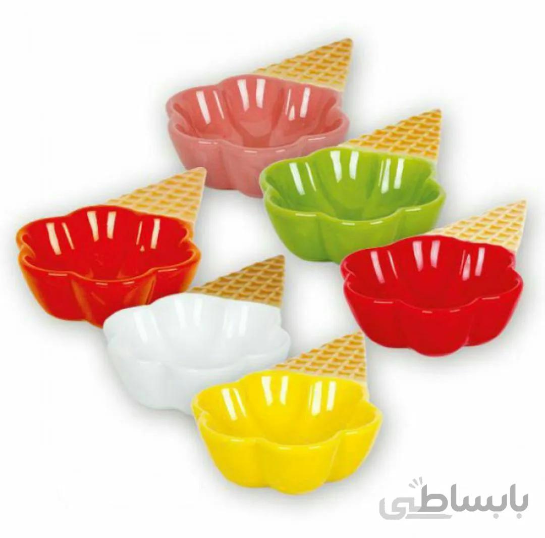 بستنی خوری سرامیکی طرح بستنی باریز