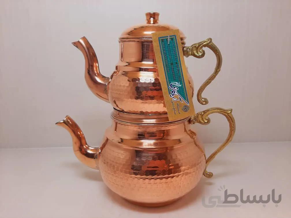 کتری قوری زنجانی دسته برنجی کد 13263266440