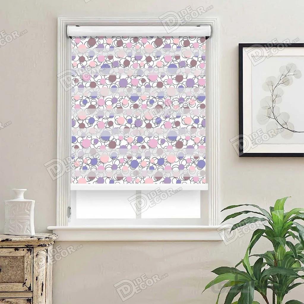پرده زبرا چاپی دو رو طرح دار کد ZMP-517